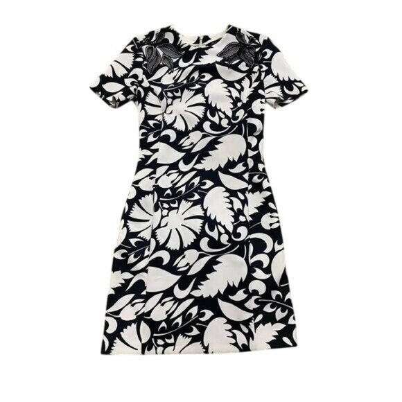 Zara Black and White Floral Dress - Picture 1 of 2